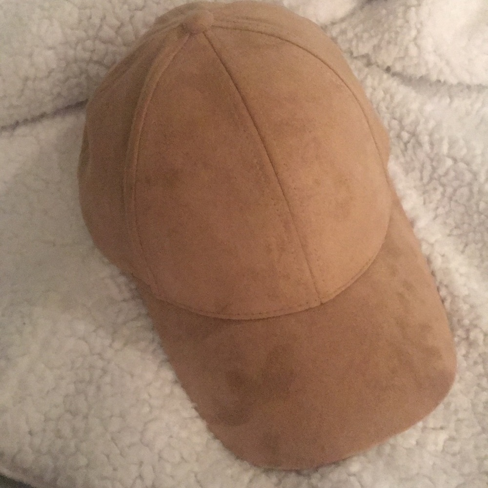 Tan Suede Baseball Cap